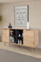 Hanah Home Sina 4619 Consola Roble Zafiro y Antracita